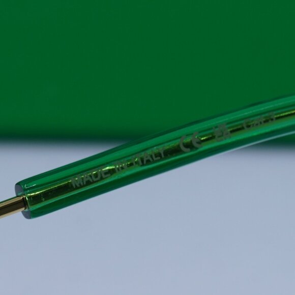 Bottega Veneta BV1241S 003 Cat Eye Sunglasses - Transparent Green/Gold/Green main image 5